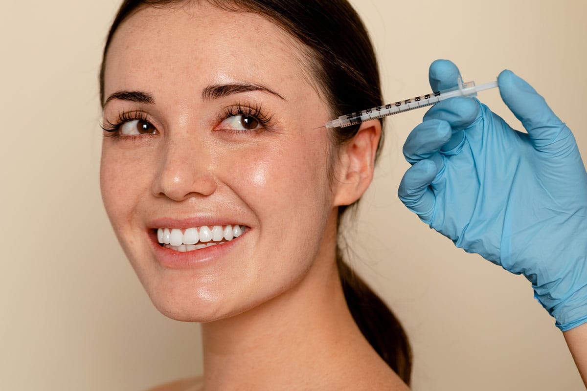 Paradise Dermatology patient in Sarasota getting botox.